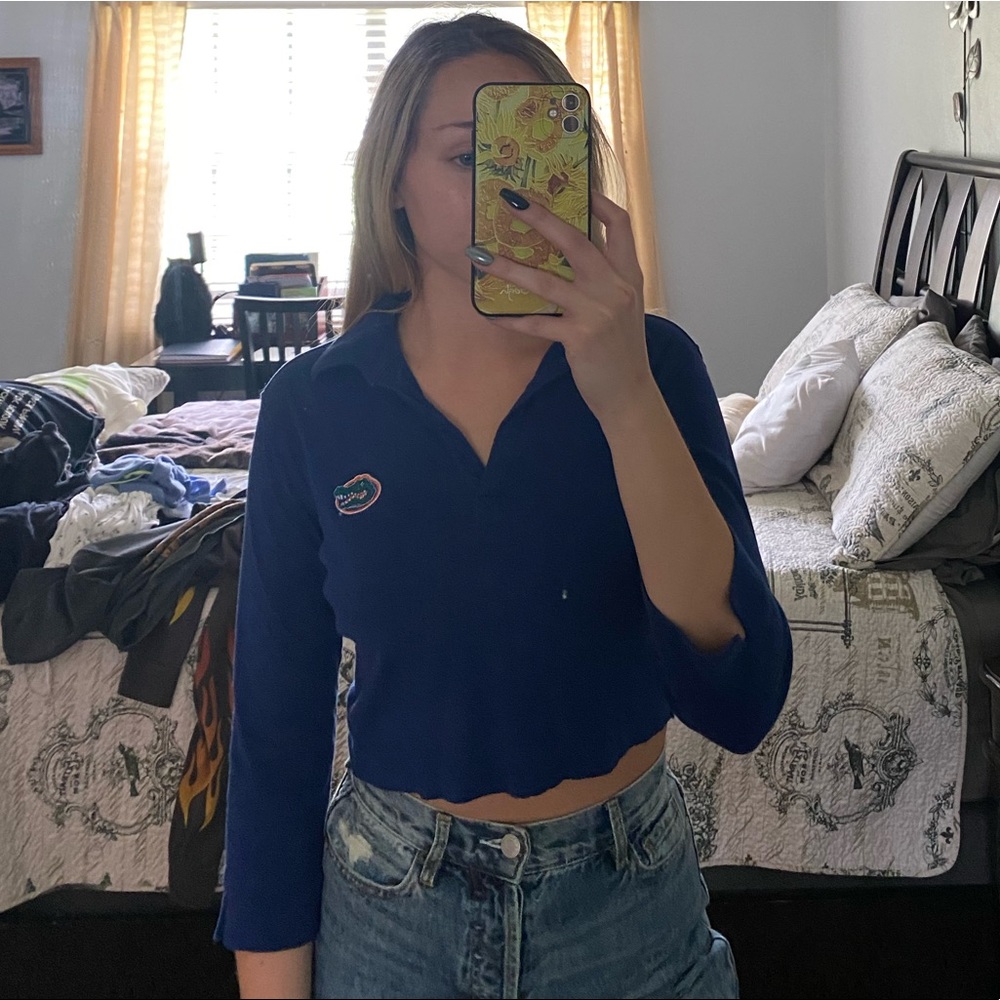 vintage gators quarter sleeve crop